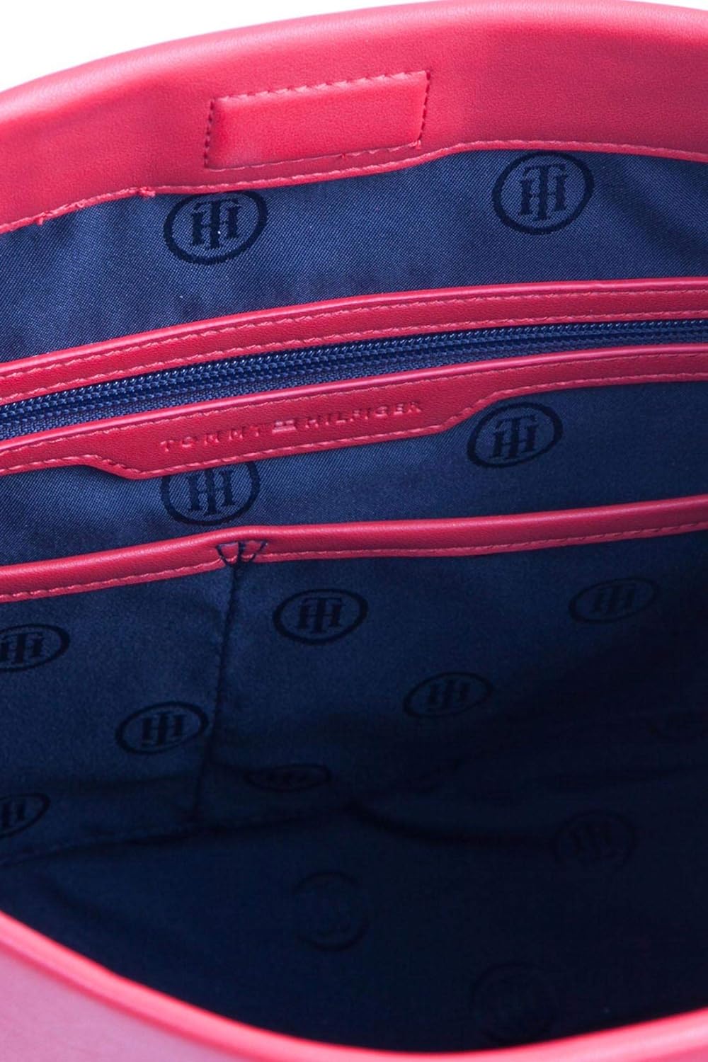 Tommy Hilfiger Th Modern Satchel Tornistertasche Rot (Barbados Cherry), Rot (Barbados Cherry)