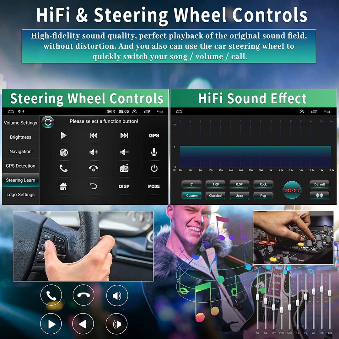 CAMECHO Android 13 Autoradio mit Navi für BMW X1 E84(2009-2016),10.1 Zoll Bildschirm Doppel Din Auto