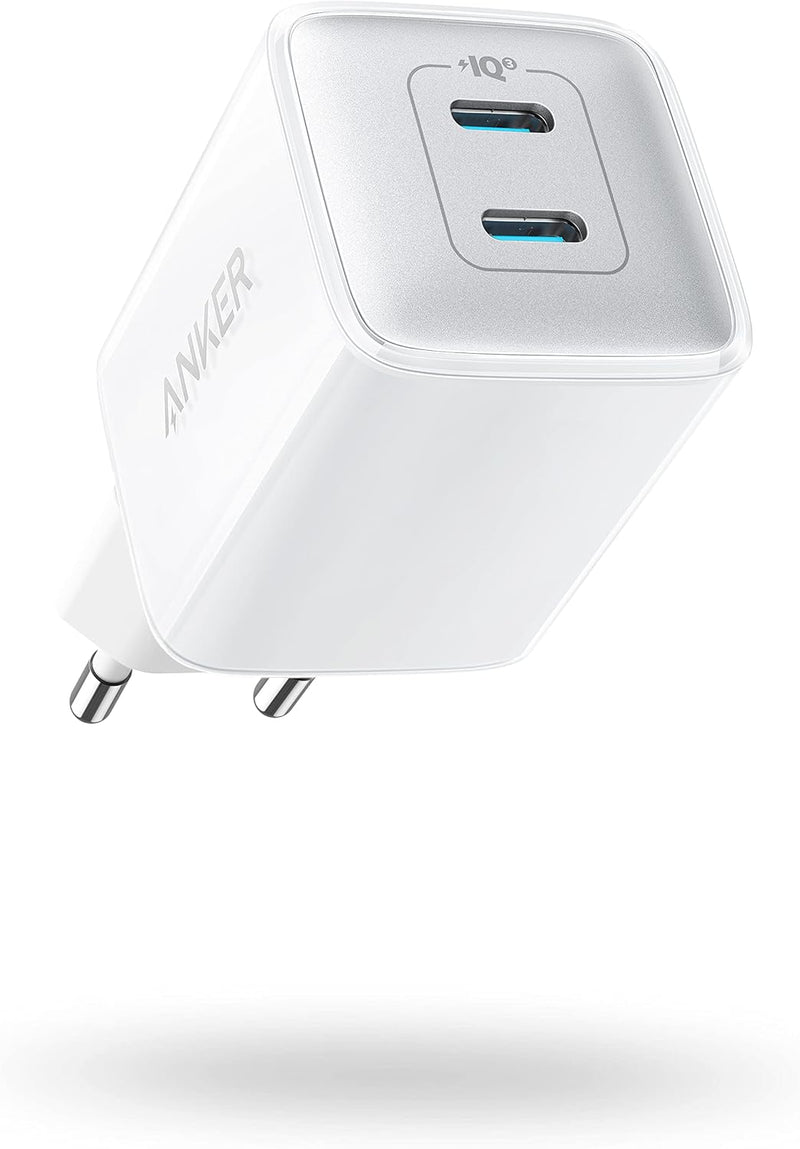 Anker 521 Ladegerät, Anker Nano Pro, Kompaktes 40W PIQ 3.0 Dual-Port USB-C Netzteil, Kompatibel mit