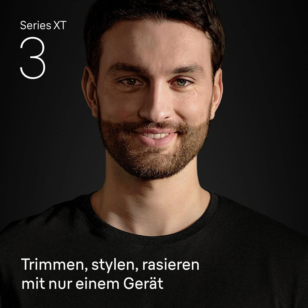 Braun Series X Barttrimmer/ Bodygroomer / Elektrorasierer Herren / Haarschneidemaschine Profi, 5 Auf