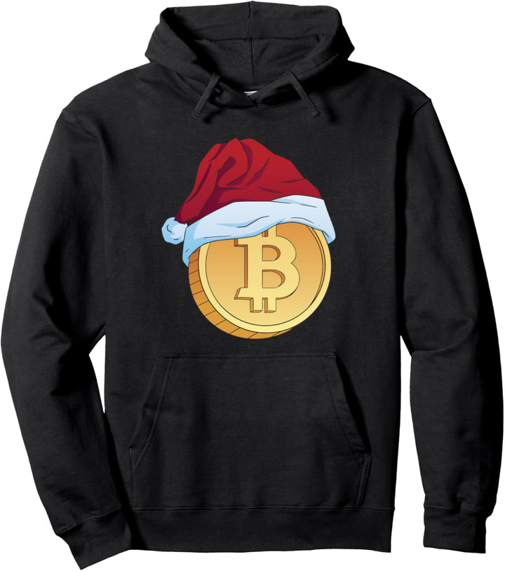 Santa Claus Weihnachten Christmas XMas Krypto Bitcoin Pullover Hoodie