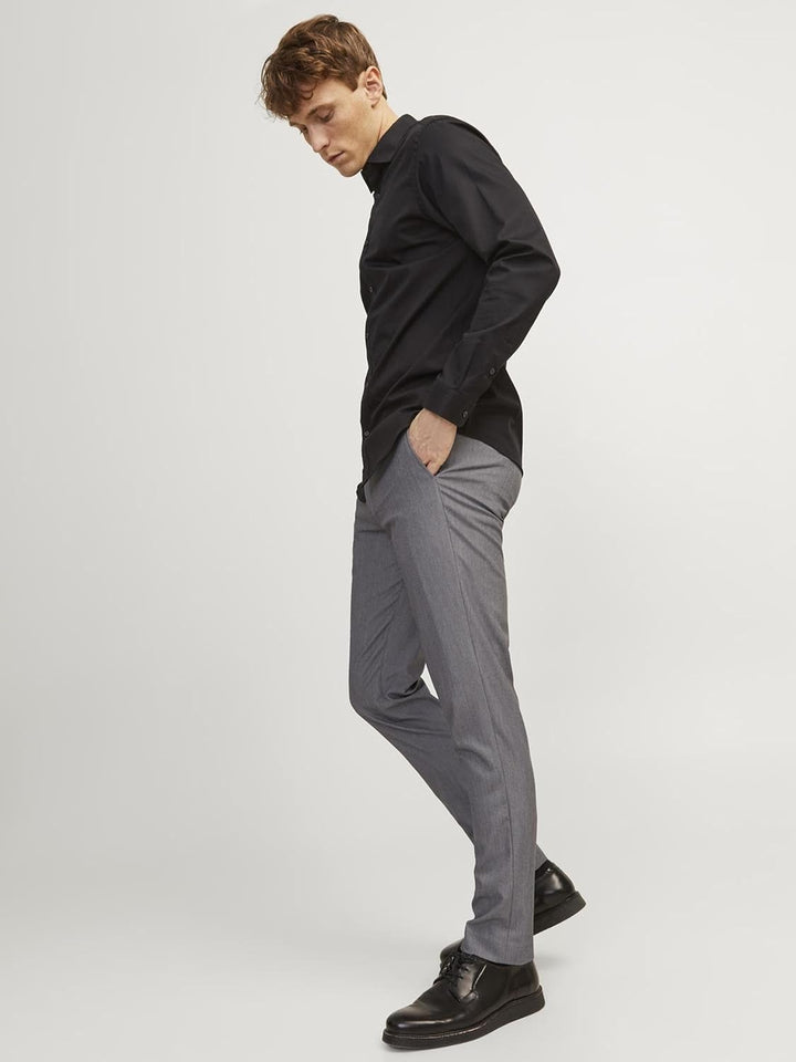 JACK & JONES Herren Jprfranco Pant Noos Anzughose 50 Light Grey Melange, 50 Light Grey Melange