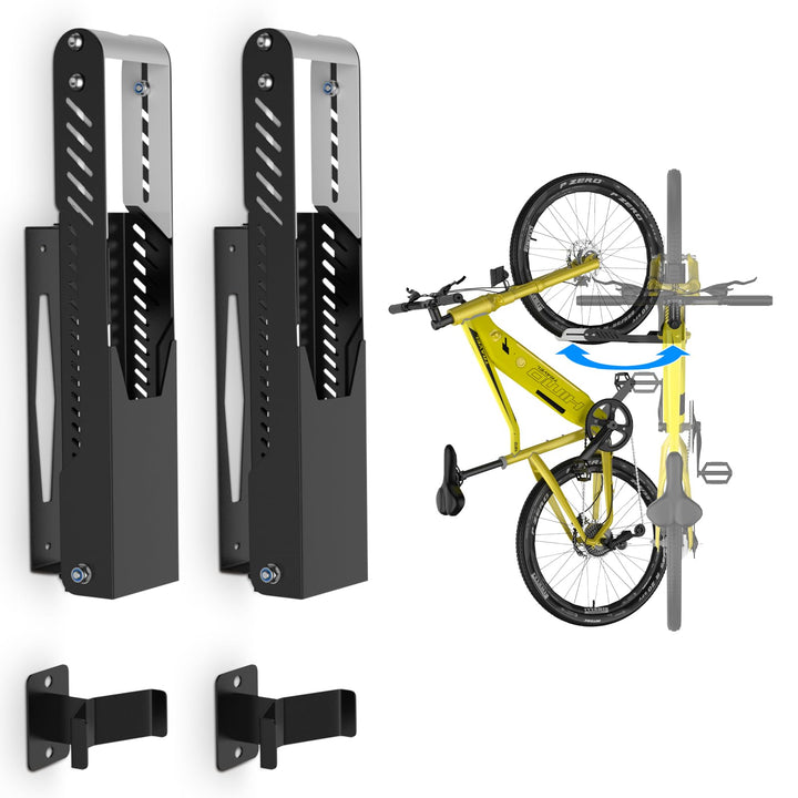 IMAYCC Profi Schwenkbare Fahrrad Wandhalterung, Fahrradhalterung Wand ohne schweres Heben, Platzspar