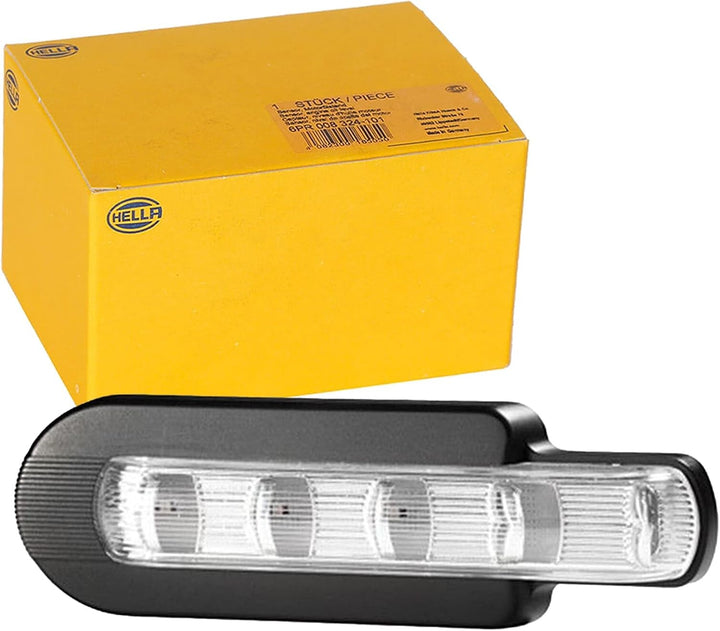 HELLA - Zusatzblinkleuchte - LED - 12V - Anbau/Schraubanschluss - Lichtscheibenfarbe: glasklar - LED