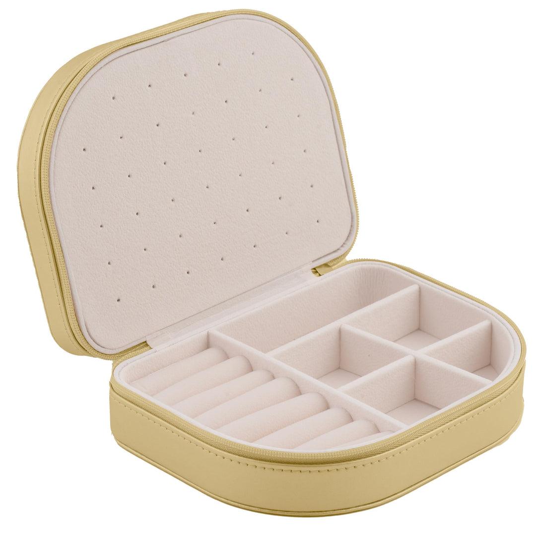 Schmuckkästchen Schmuckbox Reise Schmucketui Klein Schmuckaufbewahrung Organizer Tragbar 16,5 x 12 x