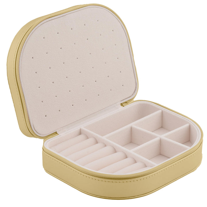 Schmuckkästchen Schmuckbox Reise Schmucketui Klein Schmuckaufbewahrung Organizer Tragbar 16,5 x 12 x