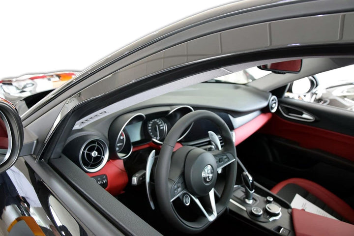 J&J AUTOMOTIVE | Windabweiser Passend Für Giulia 952 ab 2016, Heko Regenabweiser, Schwarz, Getönt, S