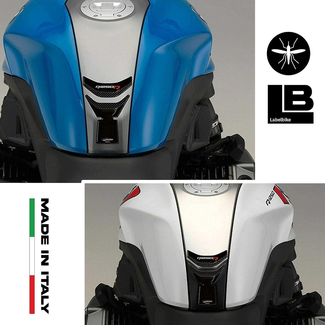 LABELBIKE 3D Aufkleber Motorrad Tankpad kompatibel mit BMW | R1250R, Harzschutz, Kratzfestigkeit, De