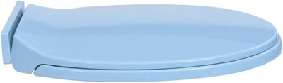 HOMIUSE Toilettendeckel 46x34 cm Toilettensitz mit Absenkautomatik Blau Oval Wc Sitz mit Absenkautom