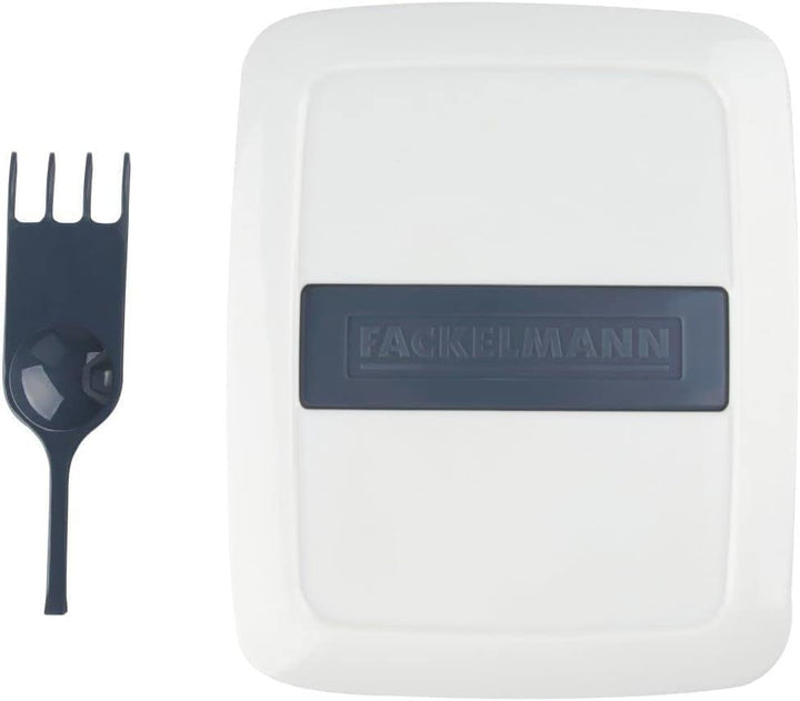 FACKELMANN 27902 Stifte-Schneider, 18/8 Edelstahl, Weiss/Blau-Grau Stifte-Schneider Weiss/Blau-grau,