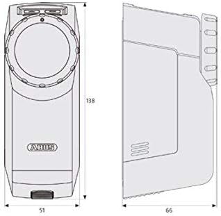 ABUS HomeTec Pro Z-Wave-Türschlossantrieb CFA3010 - Elektrisches Türschloss zum schlüssellosen Öffne