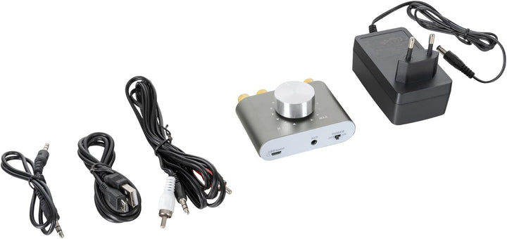 McGrey MAMP-250BT Mini-HiFi-Verstärker 100 Watt - Ultrakompakter Stereo-Verstärker - 2X 50 Watt - Bl