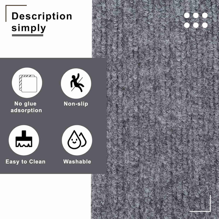 Arthome Teppich Treppenstufen Anti Rutsch Treppenteppich Teppiche 15 packen 20x76cm für Holztreppen,