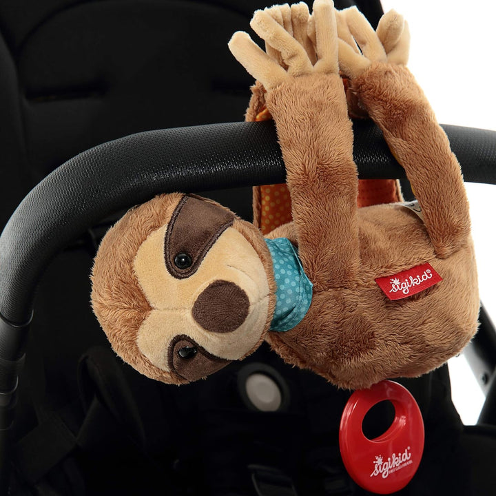 SIGIKID 42417 Hängespieluhr Faultier Musik Mädchen und Jungen Babyspielzeug empfohlen ab Geburt brau