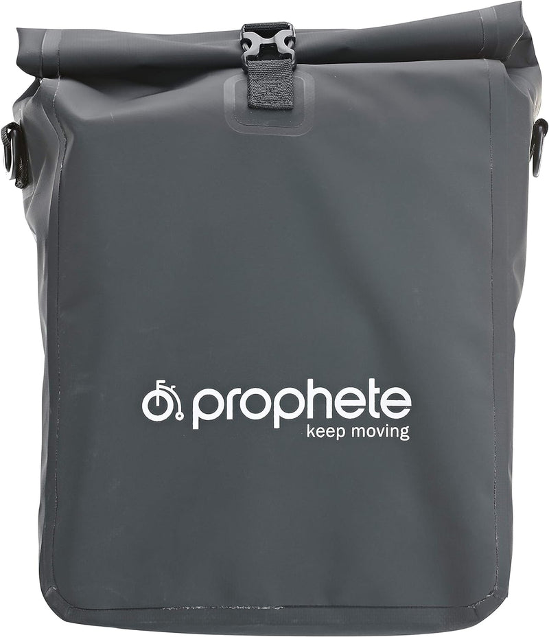 Prophete Fahrradtasche, Seitenpacktasche, wasserdicht, auch als Rucksack zu nutzen, Farbe schwarz