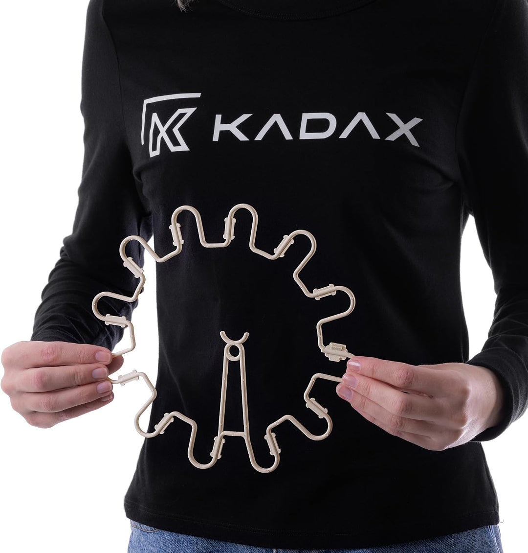 KADAX Staudenhalter Rund Ø 21 cm im 20er Set, Pflanzenhalter aus Kunststoff, Pflanzenstütze, Stauden