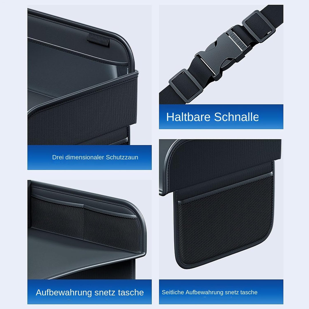 Kinder Reisetisch | PU Leder Kleinkinder Autositz Schosstablett,Tisch und Tablet Ständer Halter sowi