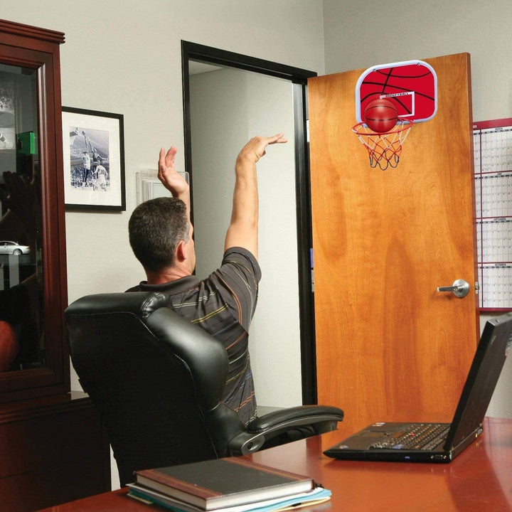 LNCOJOLM Indoor Mini Basketballkorb Basketball Hoop, kleine Bälle über Tür Small Board Hoop Spiel Se