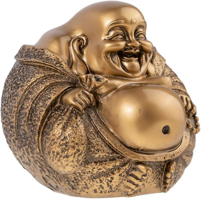 Grosse lachende BouddDHA – asiatische Dekoration – 15 x 15 cm Buddha für, Buddha für Wohlbefinden.