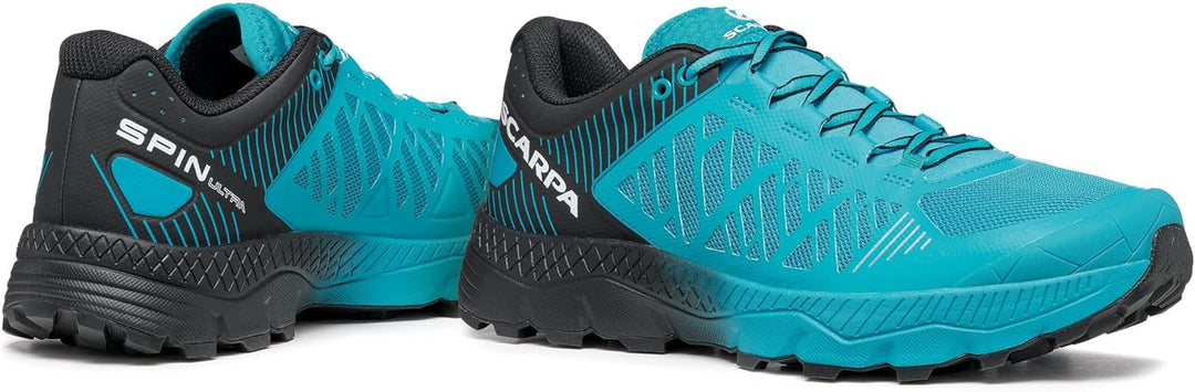 Scarpa Herren Spin Ultra Schuhe Trailrunningschuhe 46,5 (11,5 UK) Azure Black, 46,5 (11,5 UK) Azure