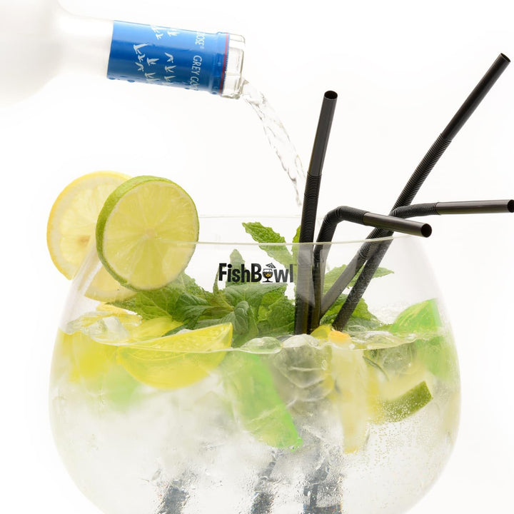 Fishbowl Übergrosses Cocktailglas, Jumbo, aus Glas, extra gross, 20 cm, einzeln (3 Liter)