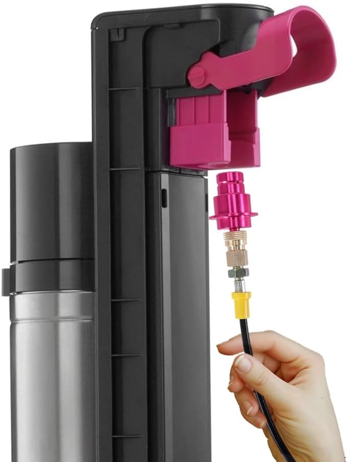 ASOFTY Co2 Adapter Hochdruckschlauch 1.5m für Grössere CO2 Flaschen Kompatibel mit Wassersprudler Du