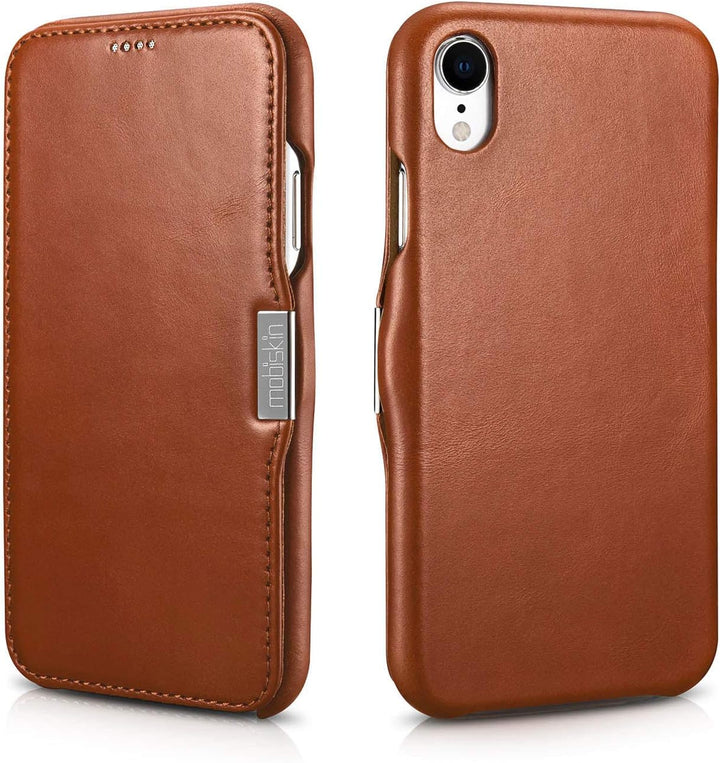 Mobiskin Hülle kompatibel mit Apple iPhone XR (6,1 Zoll), Handyhülle mit echtem Leder, Case, Schutzh