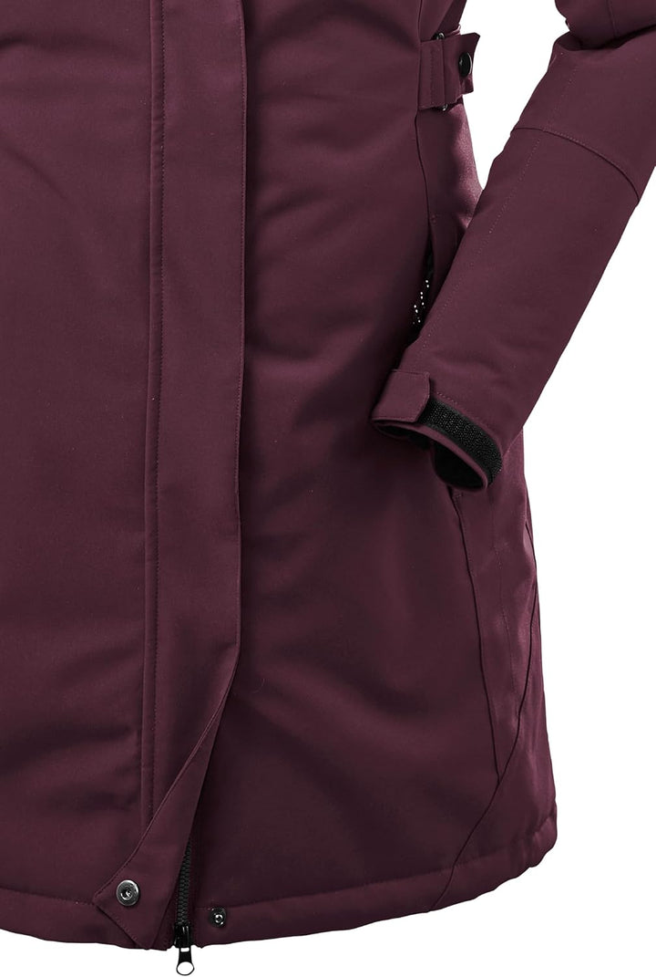 Killtec Damen Kow 165 Wmn Prk Funktionsparka/Parka mit abzippbarer Kapuze 42 dunkelpflaume, 42 dunke