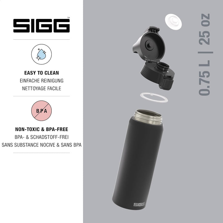 SIGG - Edelstahl Trinkflasche - Shield ONE - Für Kohlensäurehaltige Getränke Geeignet - Auslaufsiche