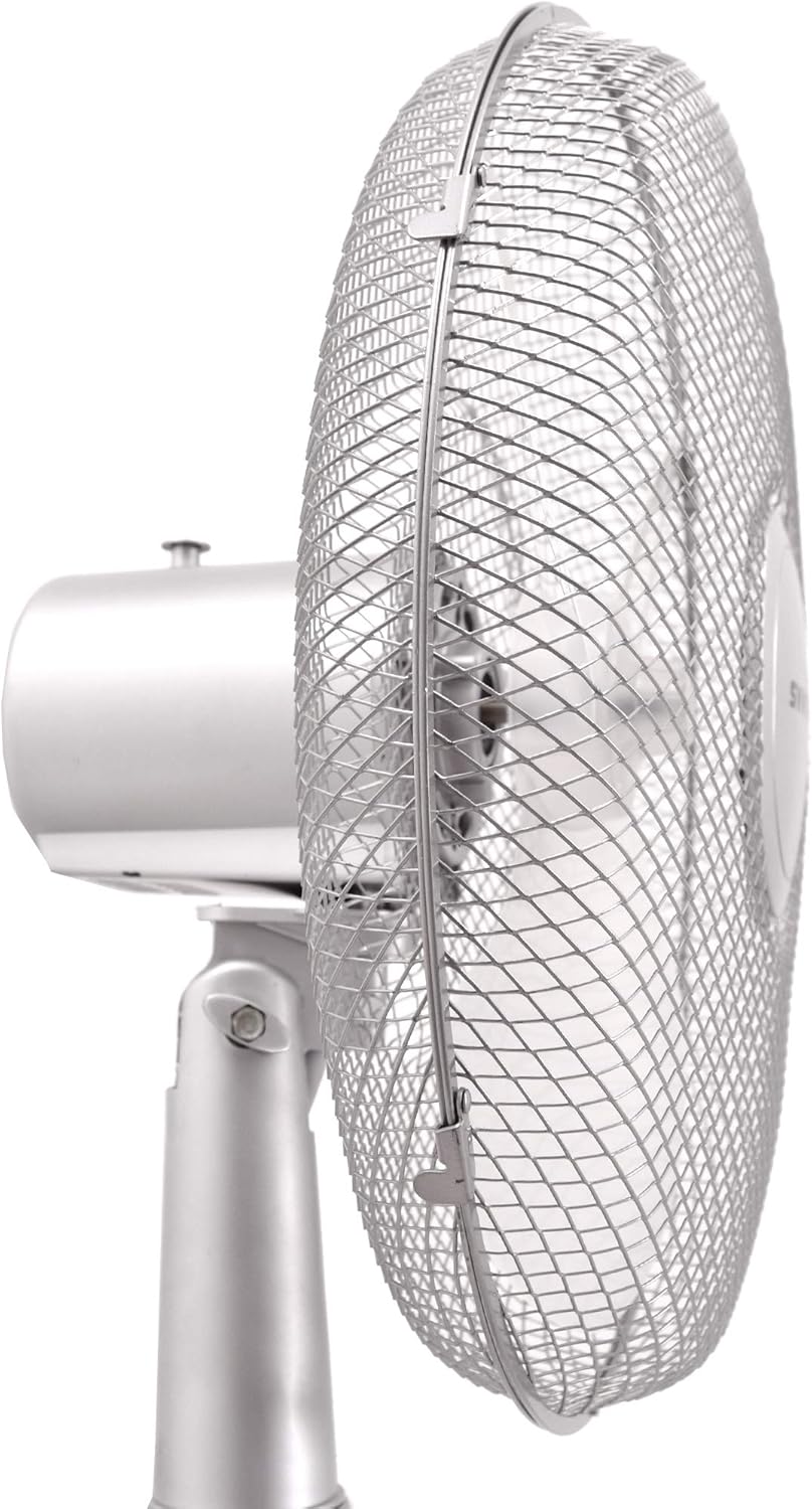 Syntrox Germany 3 in 1 Ventilator Standventilator Wandventilator Tischventilator 44 Watt Silber mit