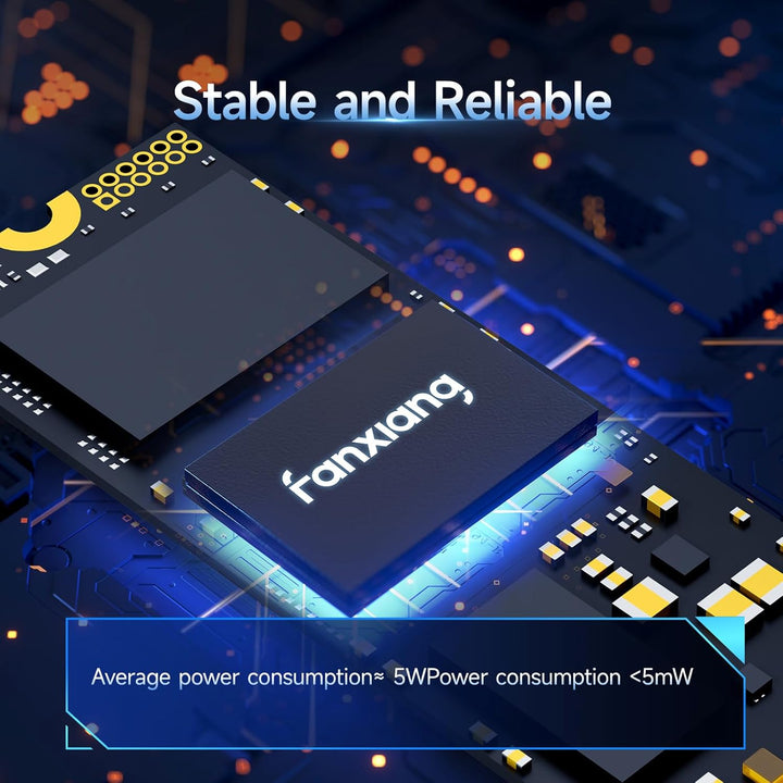 fanxiang NVMe SSD 1TB, M.2 PCIe Gen4x4 Gaming Solid State Drive, 4750 MB/s Lesen, 2850 MB/s Schreibe