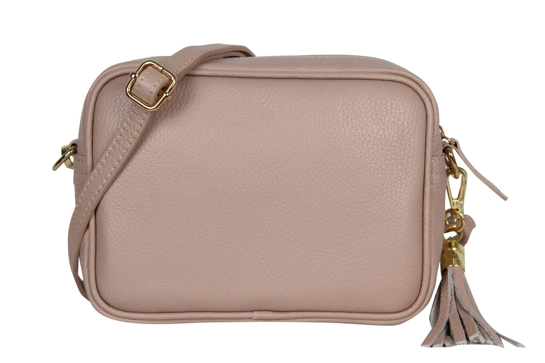 AmbraModa GLX8 - Damen Handtasche Umhängetasche Schultertasche Handytasche aus genarbtem Rindsleder