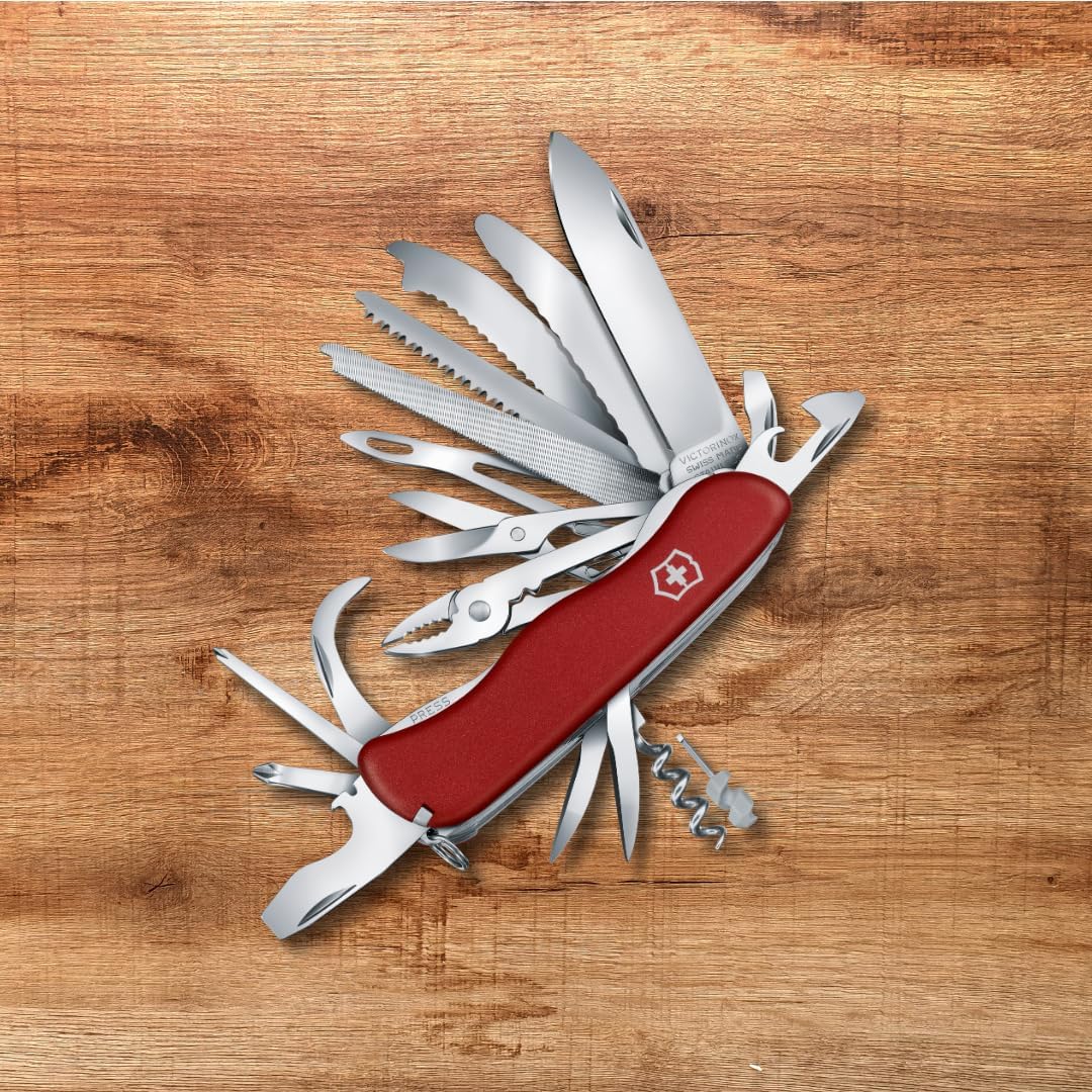 Victorinox, Schweizer Taschenmesser, Work Champ XL, Multitool, 31 Funktionen, Klinge, gross, Korkenz