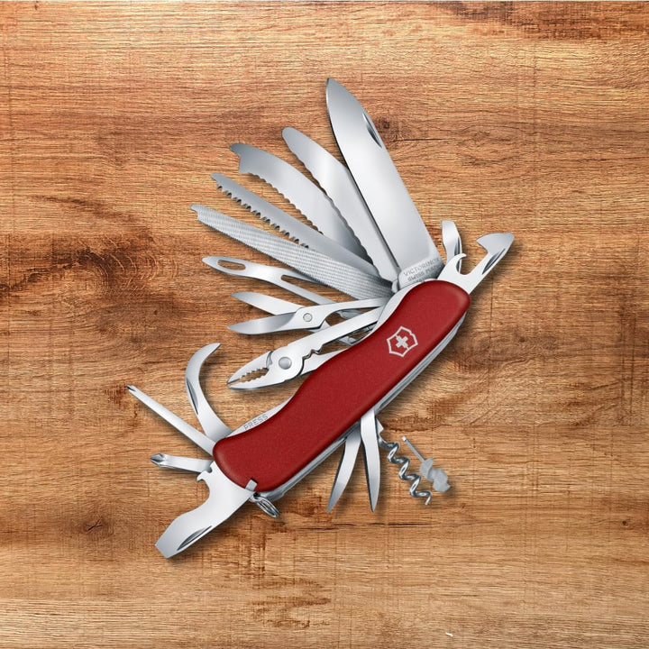 Victorinox, Schweizer Taschenmesser, Work Champ XL, Multitool, 31 Funktionen, Klinge, gross, Korkenz
