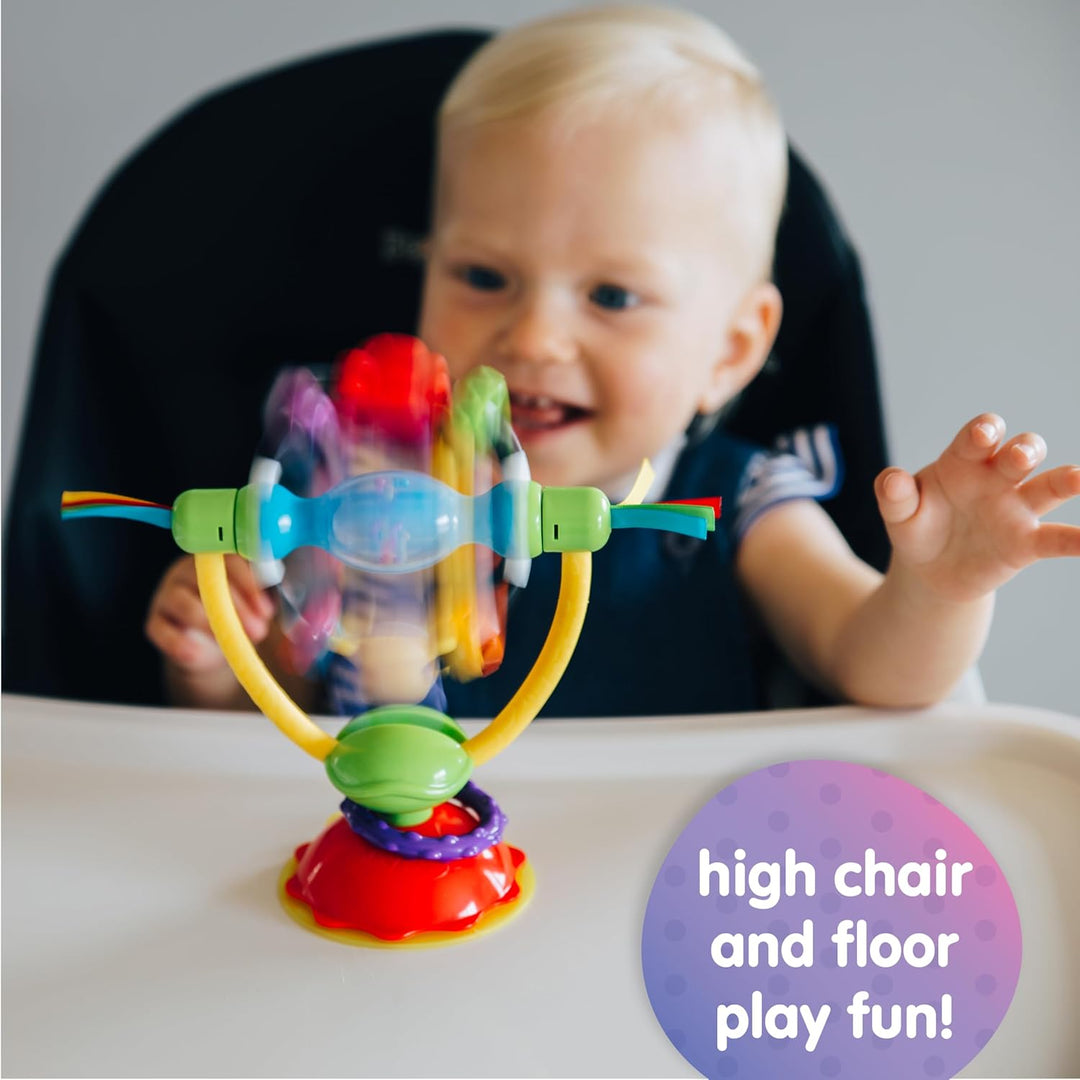 Playgro Drehrassel mit Saugfuss - Babyspielzeug - Motorik - Babysensorik - Babyrassel - Babymotorik