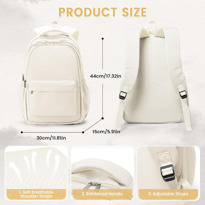 WEPLAN Schultasche Schulrucksack für Mädchen Leichte Schultaschen für Teenager Mädchen Wasserdichter