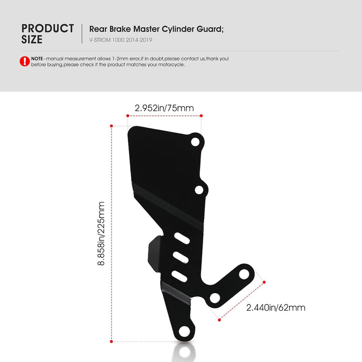 MOLONG Motorräder Hauptbremszylinderschutz Hinten Für V-Strom 1000 2014-2019