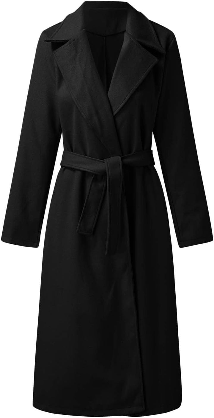 Ansenesna Winterjacke Damen Lang Wolle Wollmantel Winter Oversize Lange Wintermantel Elegant Warm Ma