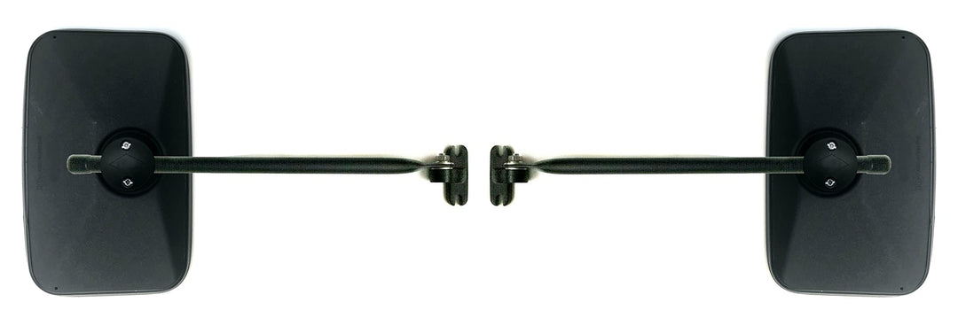 2x Aussenspiegel 250x165 E20 ø15-22 und Spiegelhalter für NEW HOLLAND, URSUS, ZETOR, JD, MF, REN CEL
