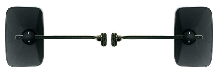 2x Aussenspiegel 250x165 E20 ø15-22 und Spiegelhalter für NEW HOLLAND, URSUS, ZETOR, JD, MF, REN CEL