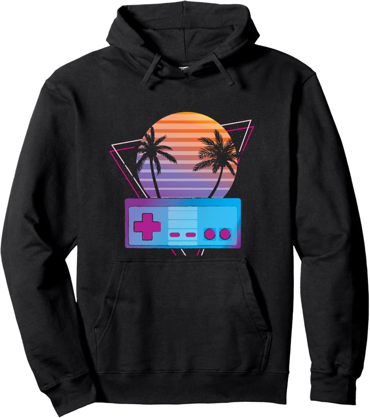 80er Jahre Retrowave-Synthwave-Klassiker Spieler-Ästhetik Pullover Hoodie