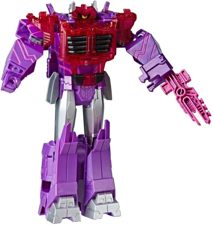 Transformers E7113ES0 Toys Cyberverse Ultimate Class Shockwave Action-Figur, kombiniert mit Energon