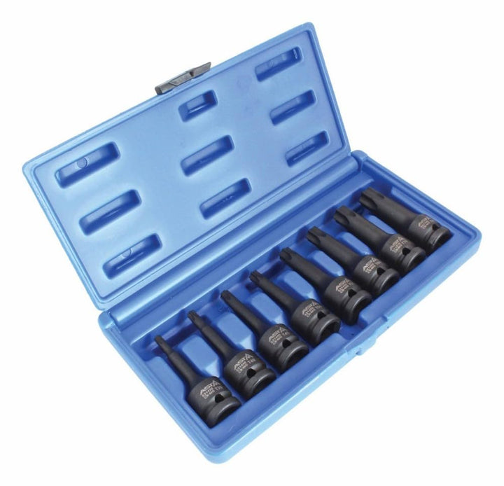 Torx Schlagschraubernüsse 1/2" Steckschlüssel Satz T30-T80 8-tlg.