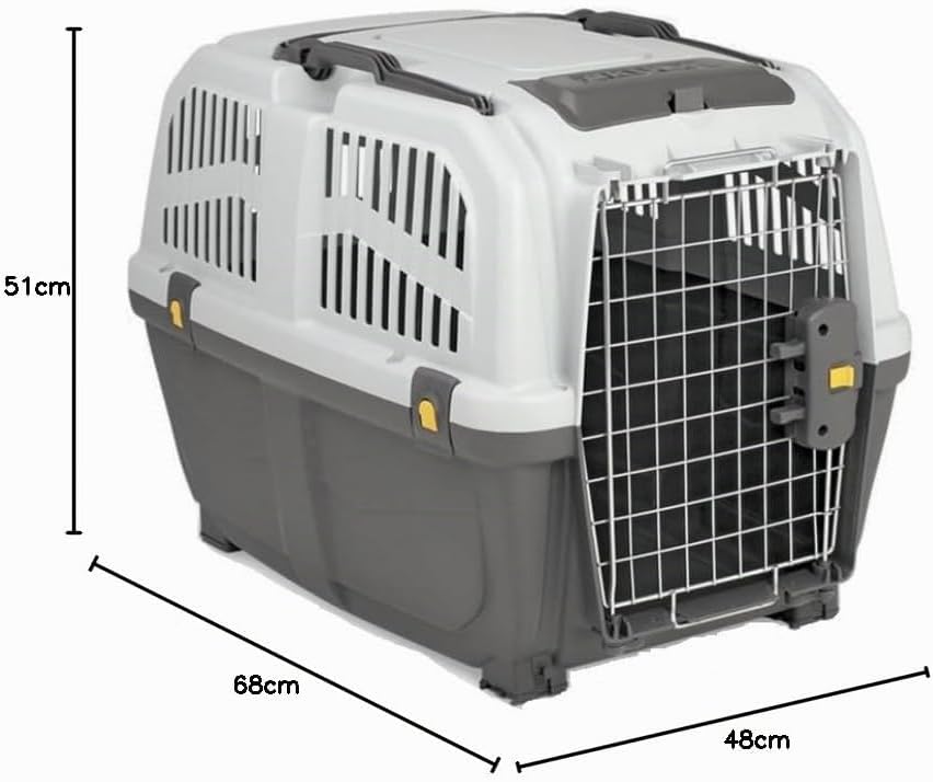 MPS SKUDO 4 IATA Transportbox für Hunde, entspricht den Standards für den Flugzeugtransport 68 x 48