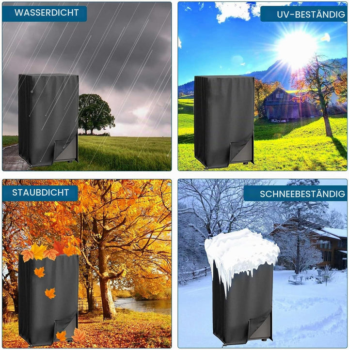 Räucherofen Abdeckhaube Schutzhülle, Smoker Abdeckung Wetterfest, Smoker Abdeckung Mit Schornstein,