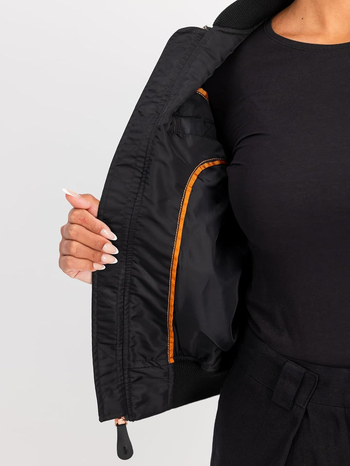 ALPHA INDUSTRIES Damen Alpha Industries Ma-1 Vf Lw Bomberjacke für Damen Bomberjacke (1er Pack) L Bl