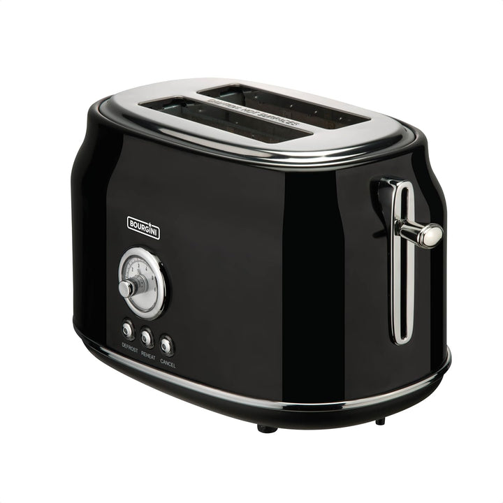 Bourgini Retro 2 Double Slot Toaster 815w One Size