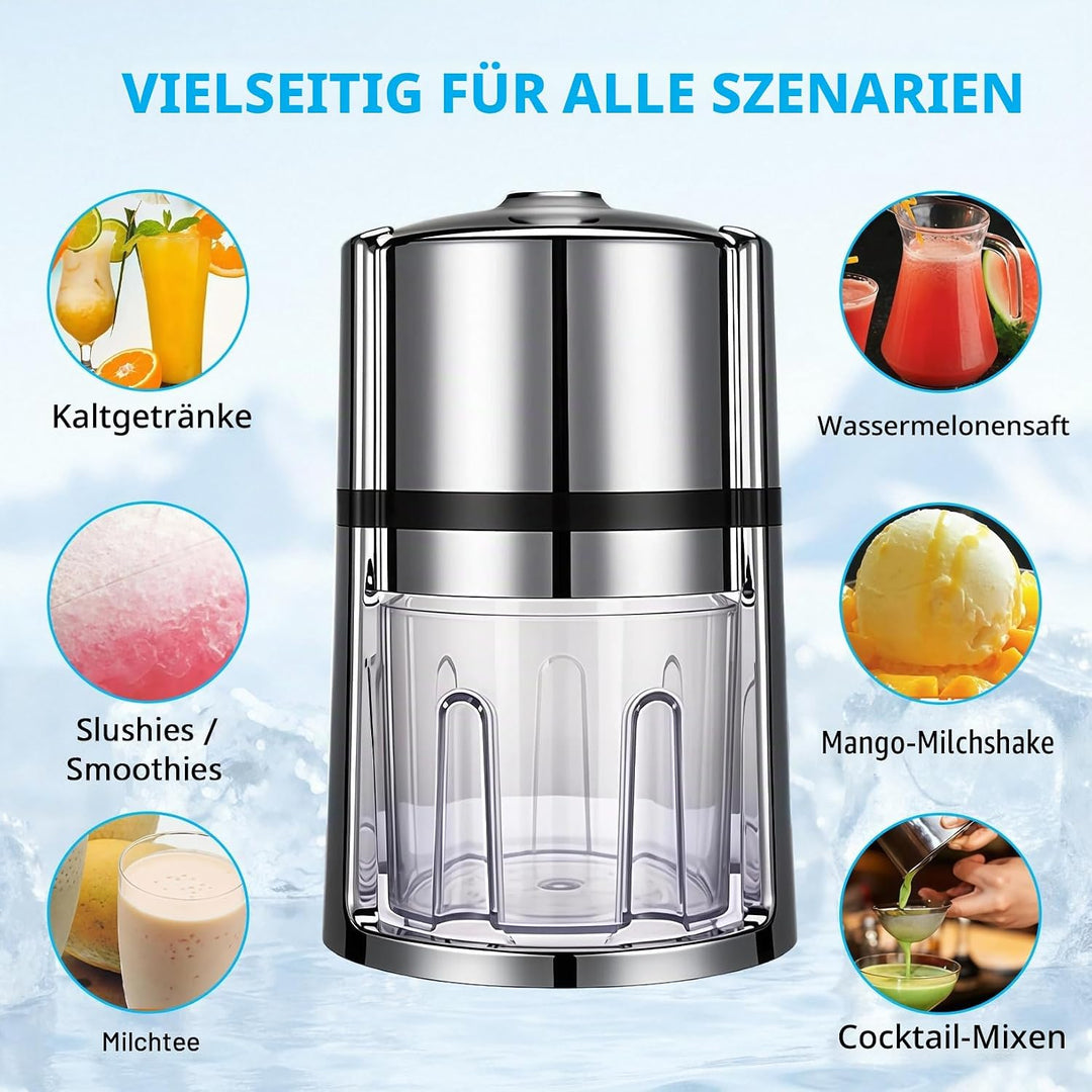Tragbarer Eiszerkleinerer, Handheld Eiscrusher, Manuell Ice Crusher, Crushed Eismaschine mit Edelsta