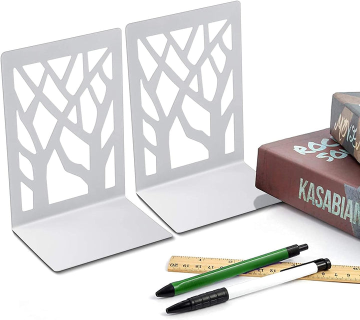 MSDADA Buchstütze 6 Paar Buchstützen aus Metall Buchhalter CD Regal Ordnerhalter DVD Dekorativer Buc