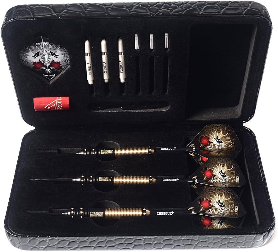 CUESOUL Dragon Deluxe Messing Steel Dartpfeile, 21 Gramm J2105 25 Gramm, J2105 25 Gramm